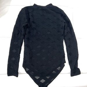 Fashion nova long sleeve mesh body suit